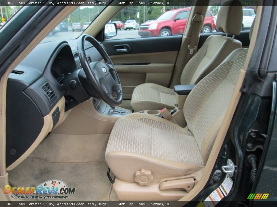 2004 Subaru Forester 2.5 XS Woodland Green Pearl / Beige Photo #11