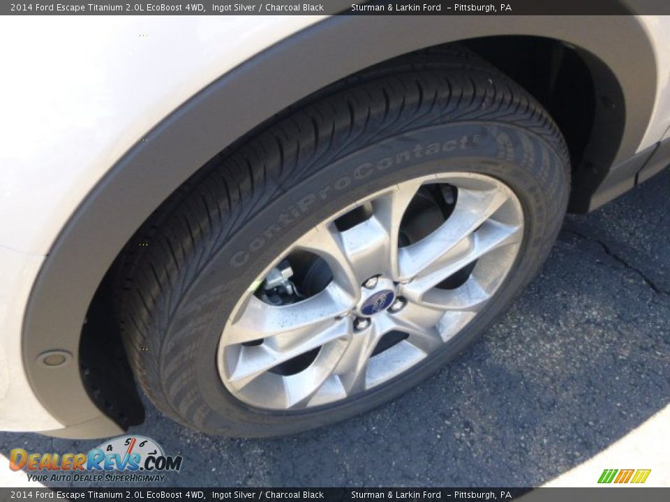 2014 Ford Escape Titanium 2.0L EcoBoost 4WD Ingot Silver / Charcoal Black Photo #7