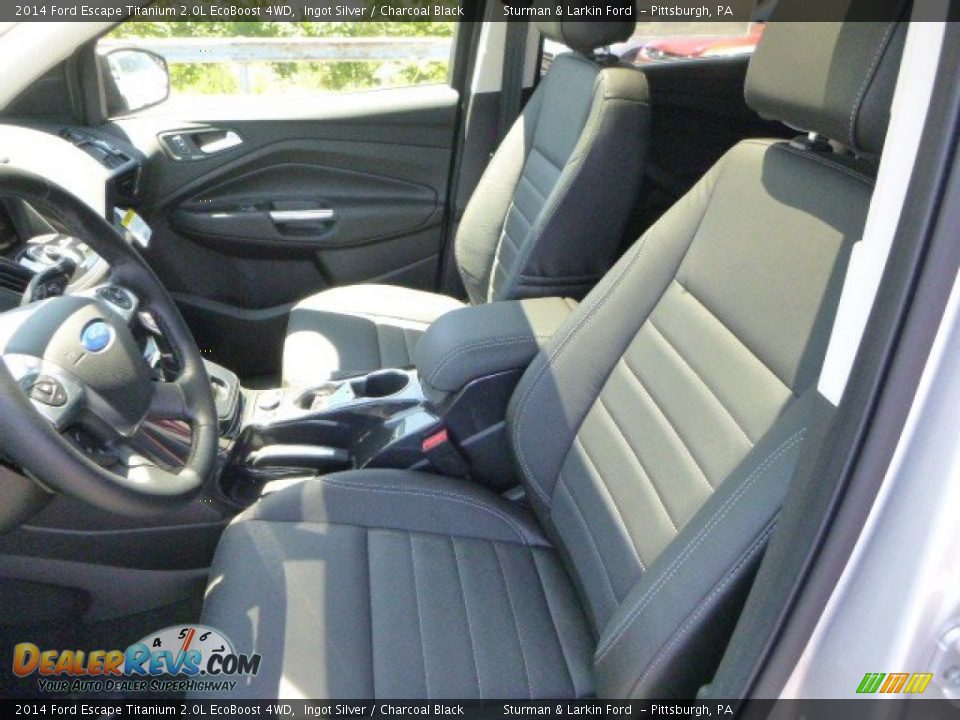2014 Ford Escape Titanium 2.0L EcoBoost 4WD Ingot Silver / Charcoal Black Photo #8