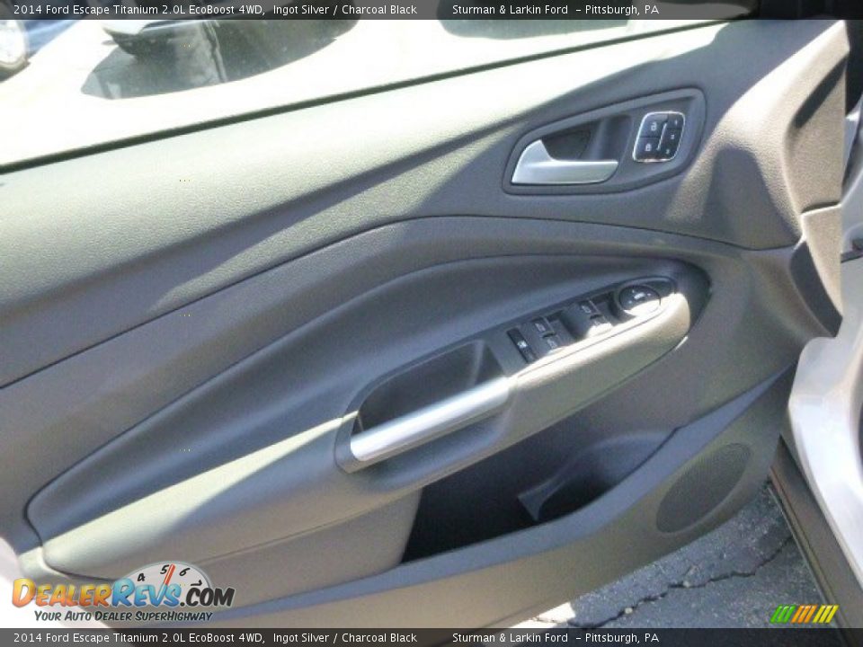 2014 Ford Escape Titanium 2.0L EcoBoost 4WD Ingot Silver / Charcoal Black Photo #11