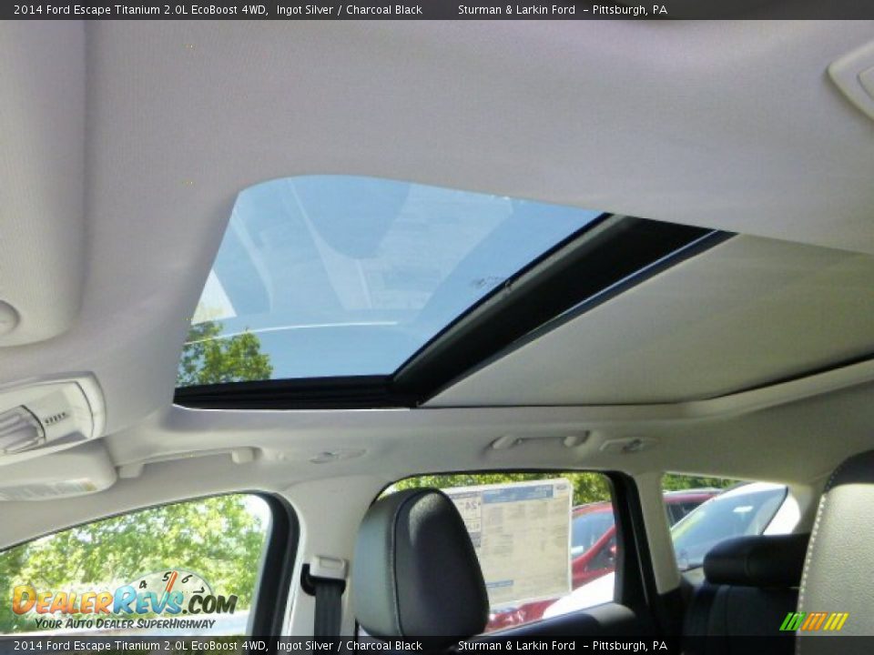 2014 Ford Escape Titanium 2.0L EcoBoost 4WD Ingot Silver / Charcoal Black Photo #12