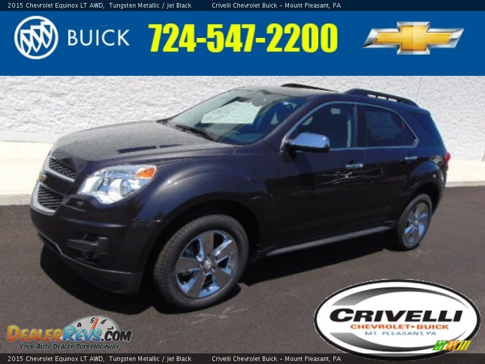 2015 Chevrolet Equinox LT AWD Tungsten Metallic / Jet Black Photo #1