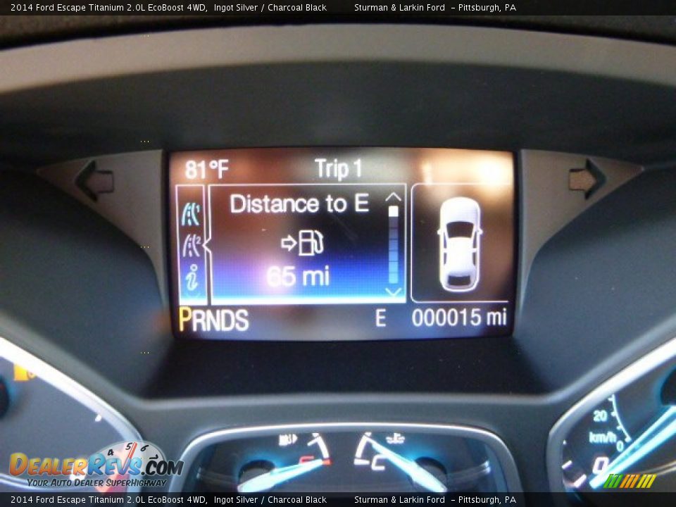 2014 Ford Escape Titanium 2.0L EcoBoost 4WD Ingot Silver / Charcoal Black Photo #14