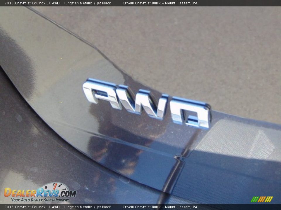 2015 Chevrolet Equinox LT AWD Tungsten Metallic / Jet Black Photo #9