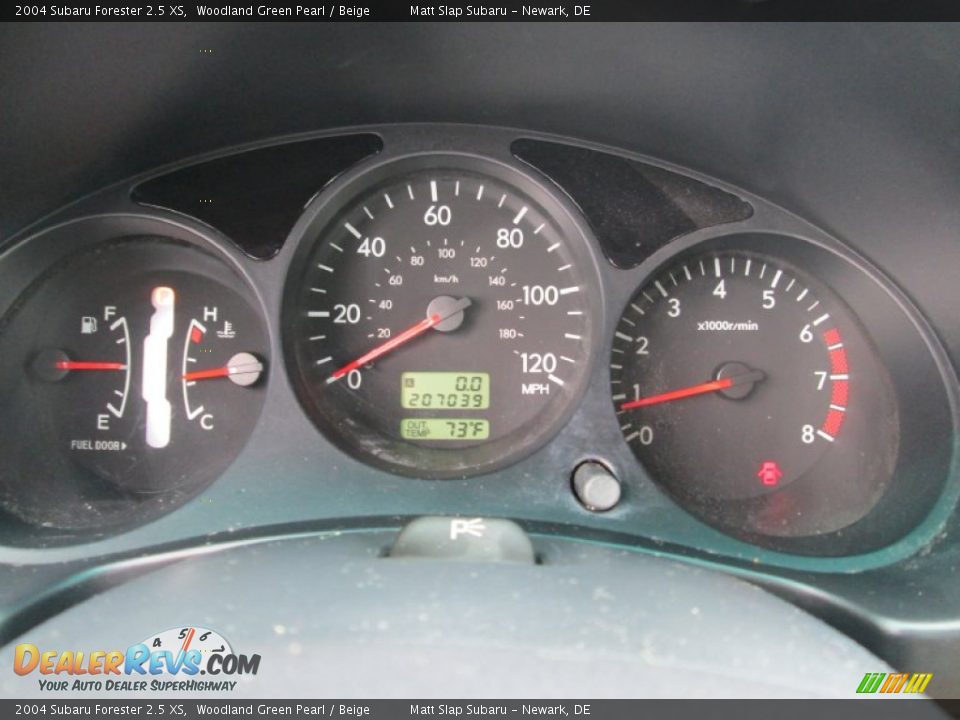 2004 Subaru Forester 2.5 XS Gauges Photo #26