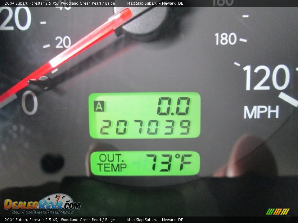 2004 Subaru Forester 2.5 XS Woodland Green Pearl / Beige Photo #27