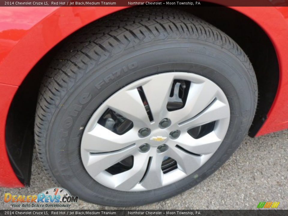 2014 Chevrolet Cruze LS Red Hot / Jet Black/Medium Titanium Photo #9