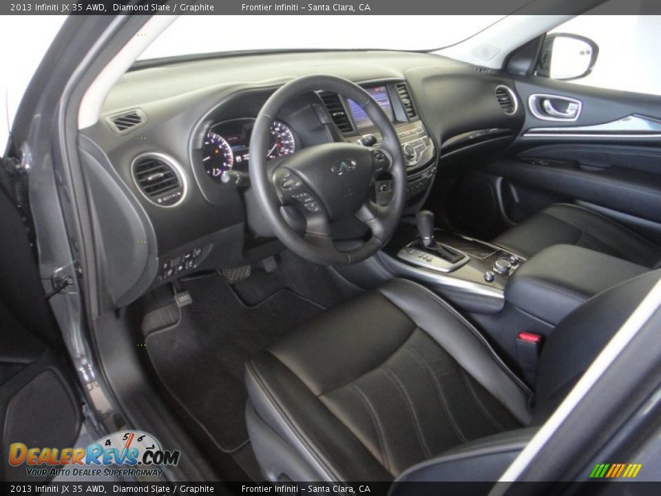 Graphite Interior - 2013 Infiniti JX 35 AWD Photo #17