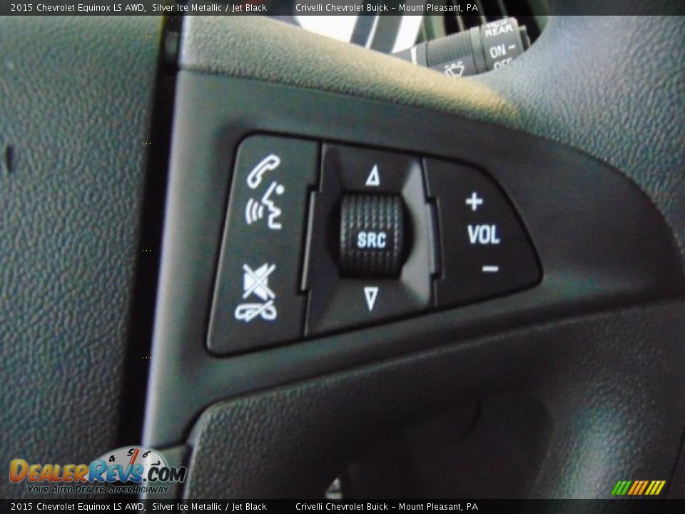2015 Chevrolet Equinox LS AWD Silver Ice Metallic / Jet Black Photo #15