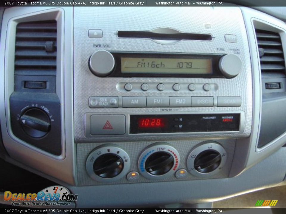 2007 Toyota Tacoma V6 SR5 Double Cab 4x4 Indigo Ink Pearl / Graphite Gray Photo #14
