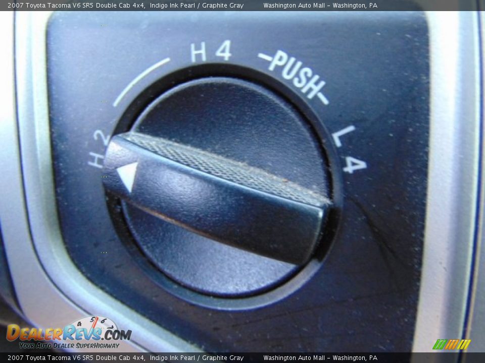 2007 Toyota Tacoma V6 SR5 Double Cab 4x4 Indigo Ink Pearl / Graphite Gray Photo #15