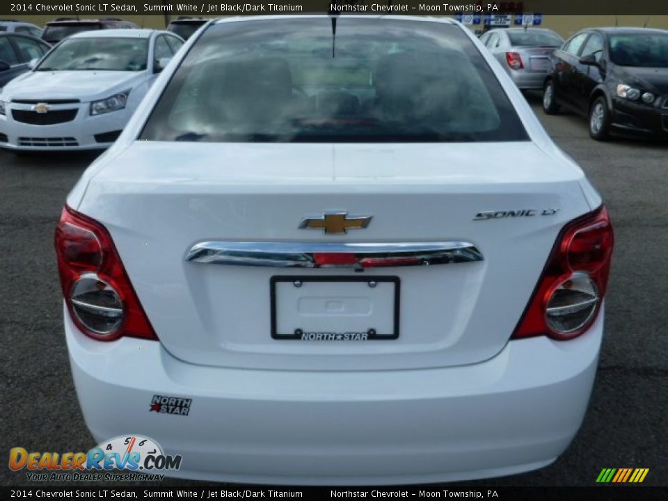 2014 Chevrolet Sonic LT Sedan Summit White / Jet Black/Dark Titanium Photo #4