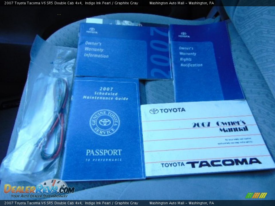 2007 Toyota Tacoma V6 SR5 Double Cab 4x4 Indigo Ink Pearl / Graphite Gray Photo #17