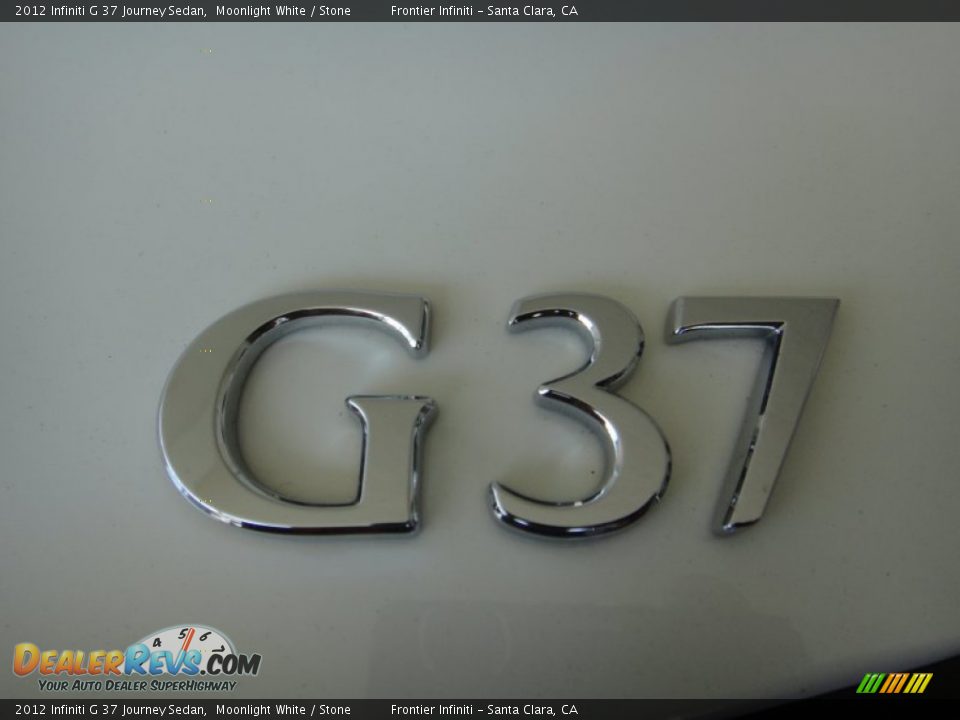 2012 Infiniti G 37 Journey Sedan Moonlight White / Stone Photo #19