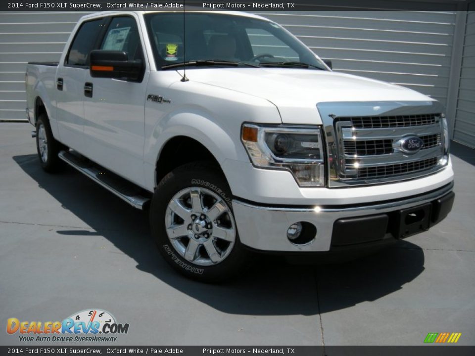 2014 Ford F150 XLT SuperCrew Oxford White / Pale Adobe Photo #1