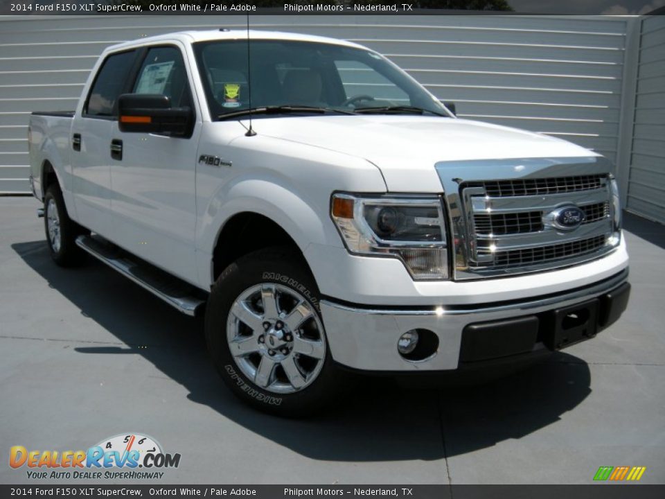2014 Ford F150 XLT SuperCrew Oxford White / Pale Adobe Photo #2