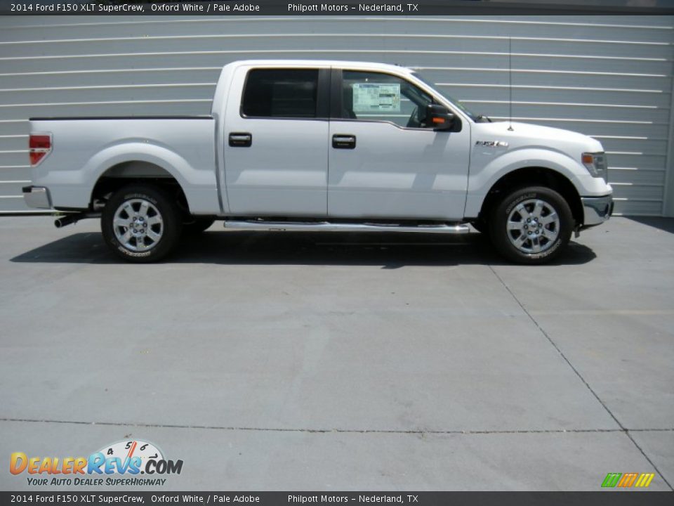 2014 Ford F150 XLT SuperCrew Oxford White / Pale Adobe Photo #3