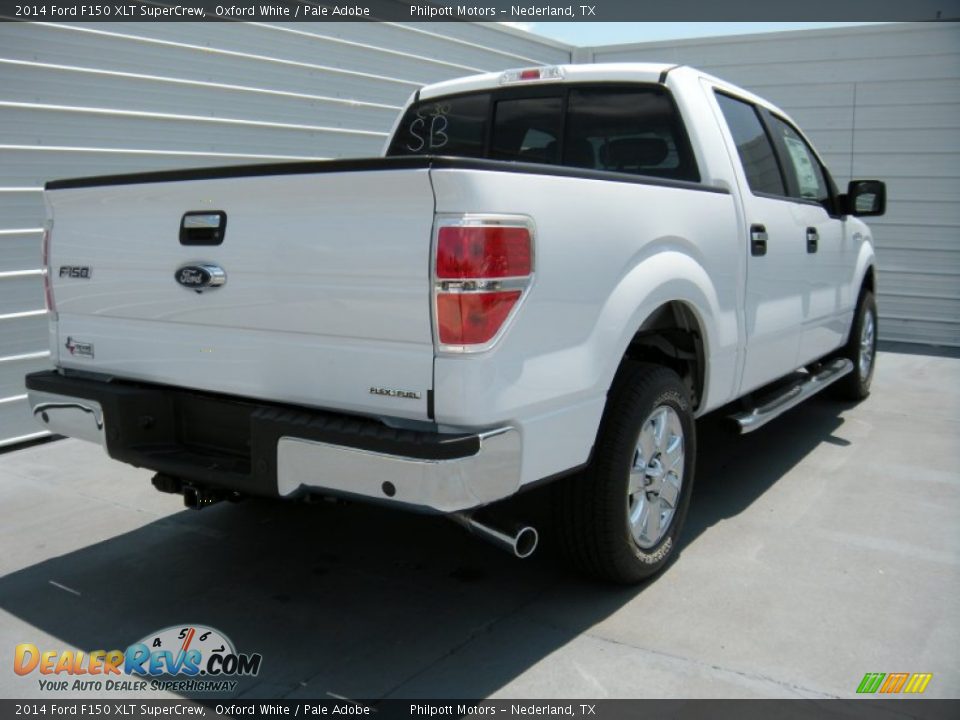 2014 Ford F150 XLT SuperCrew Oxford White / Pale Adobe Photo #4