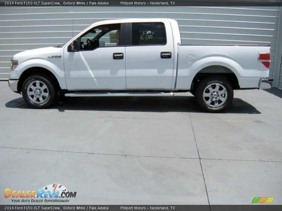 2014 Ford F150 XLT SuperCrew Oxford White / Pale Adobe Photo #6
