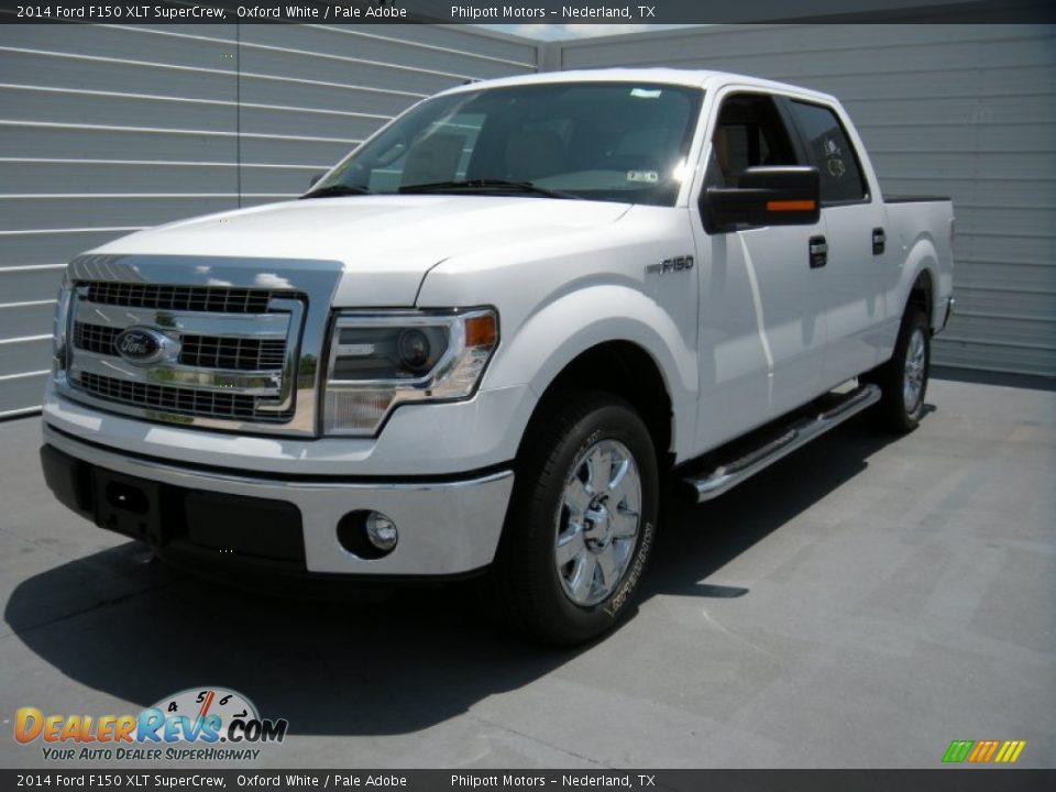 2014 Ford F150 XLT SuperCrew Oxford White / Pale Adobe Photo #7