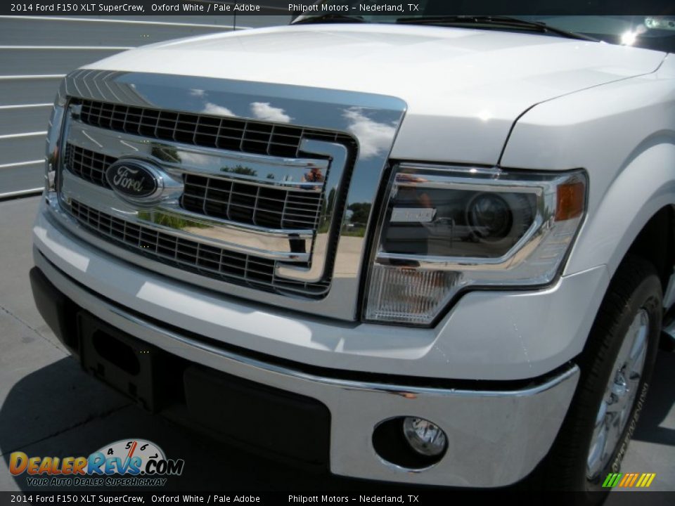 2014 Ford F150 XLT SuperCrew Oxford White / Pale Adobe Photo #10