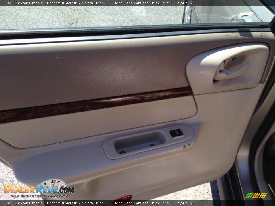 2003 Chevrolet Impala Bronzemist Metallic / Neutral Beige Photo #19