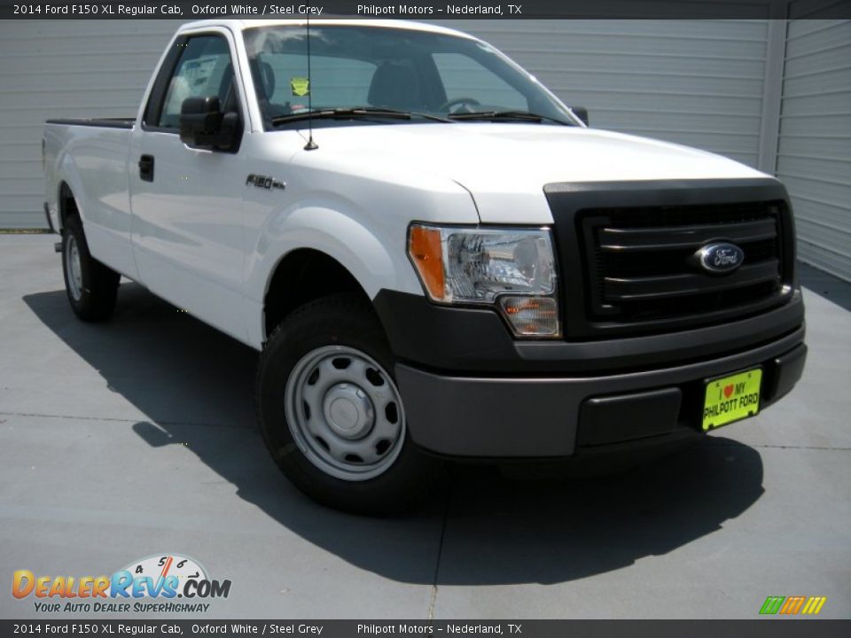 2014 Ford F150 XL Regular Cab Oxford White / Steel Grey Photo #1