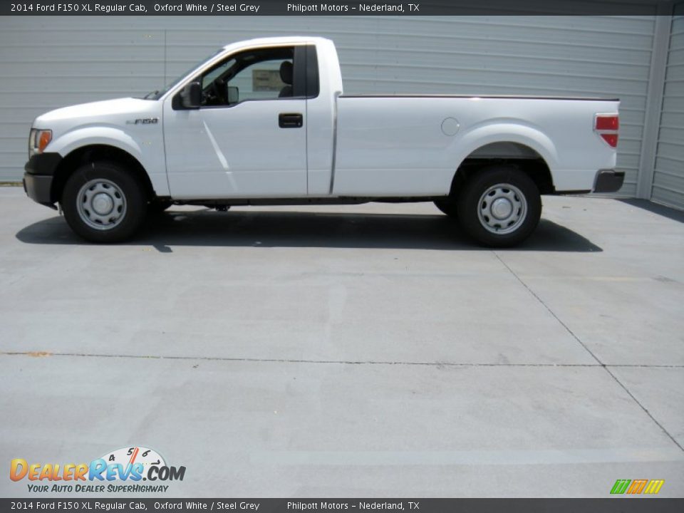 2014 Ford F150 XL Regular Cab Oxford White / Steel Grey Photo #6