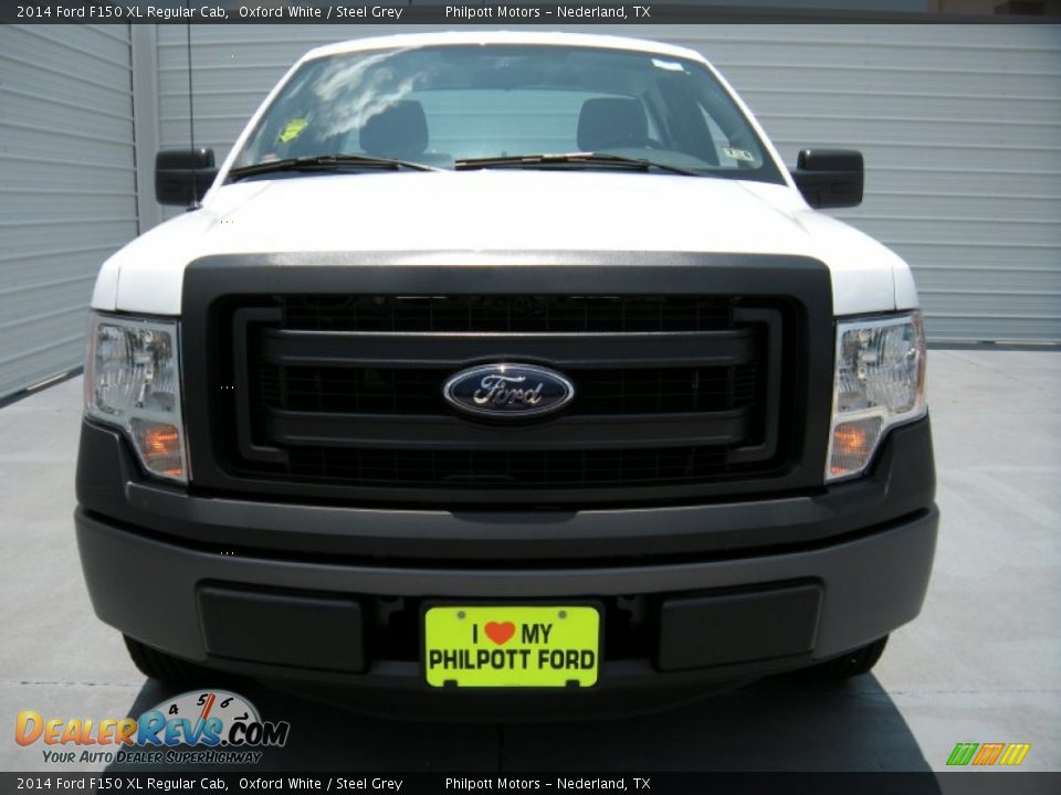 2014 Ford F150 XL Regular Cab Oxford White / Steel Grey Photo #8