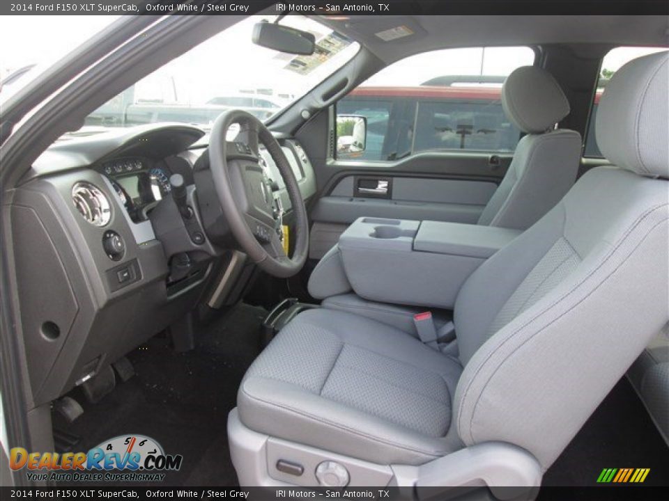 2014 Ford F150 XLT SuperCab Oxford White / Steel Grey Photo #5
