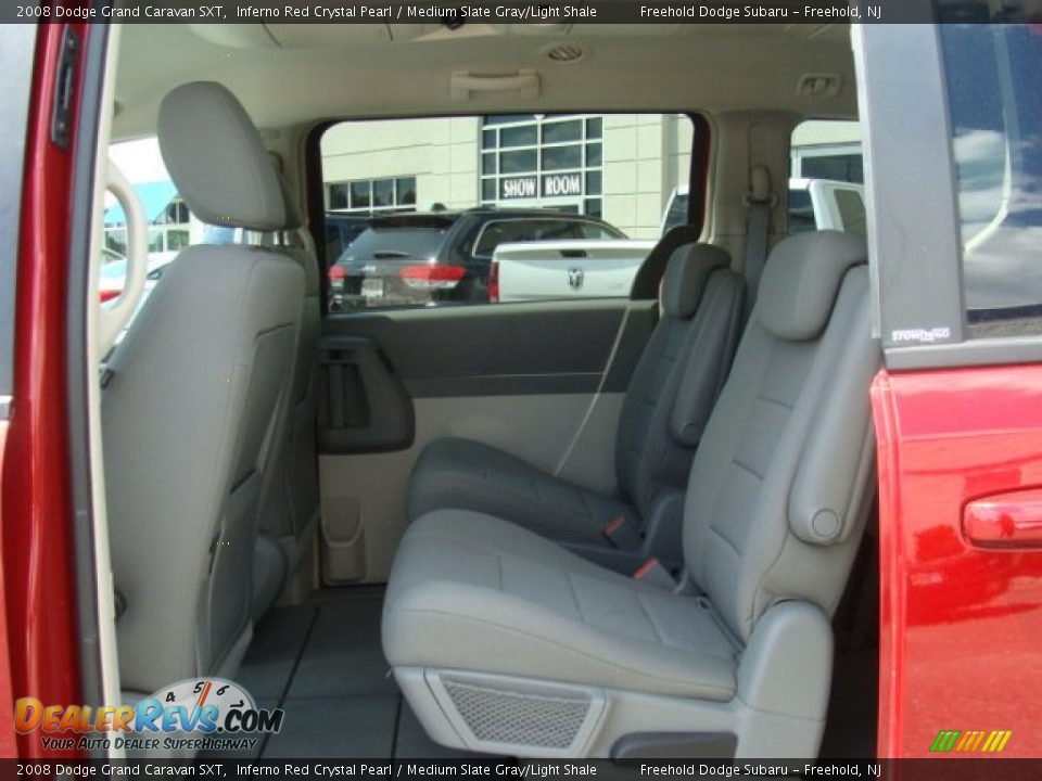2008 Dodge Grand Caravan SXT Inferno Red Crystal Pearl / Medium Slate Gray/Light Shale Photo #12