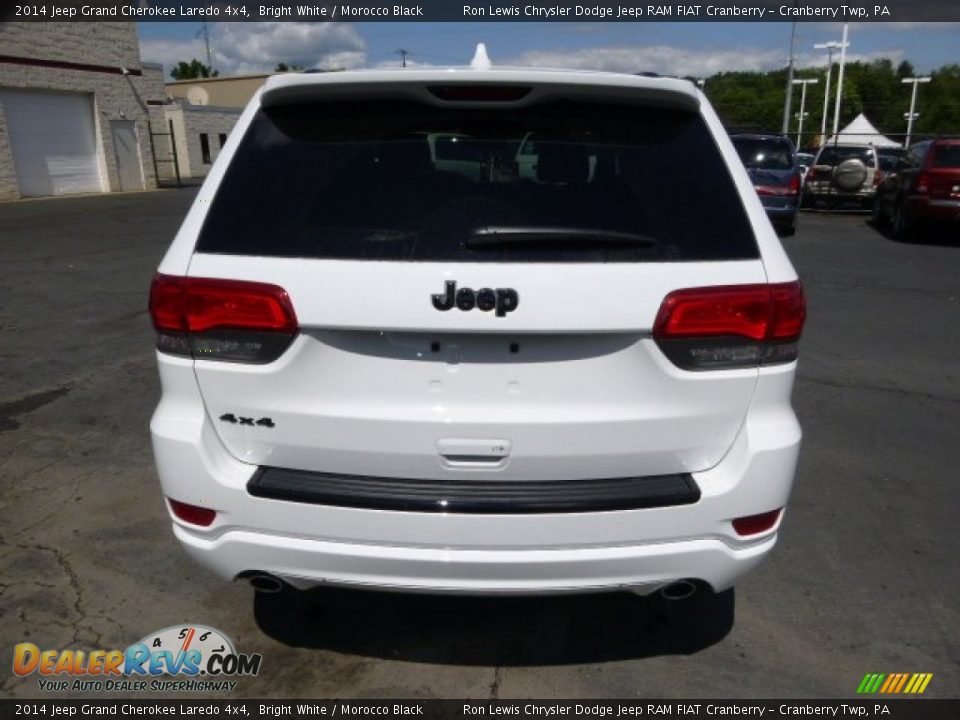2014 Jeep Grand Cherokee Laredo 4x4 Bright White / Morocco Black Photo #7