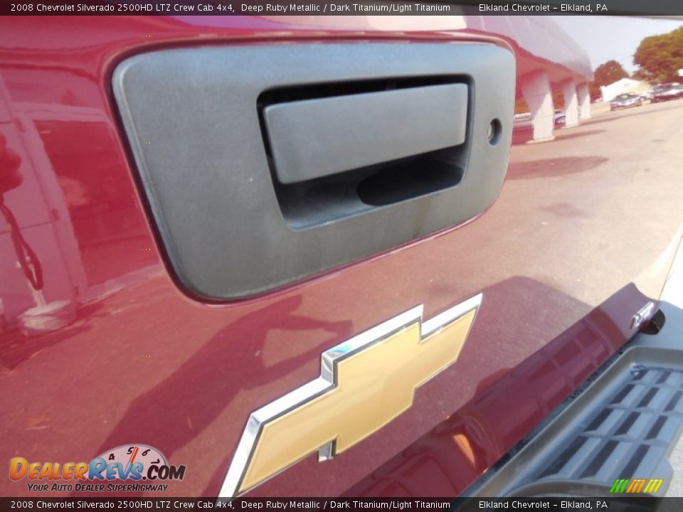 2008 Chevrolet Silverado 2500HD LTZ Crew Cab 4x4 Deep Ruby Metallic / Dark Titanium/Light Titanium Photo #12