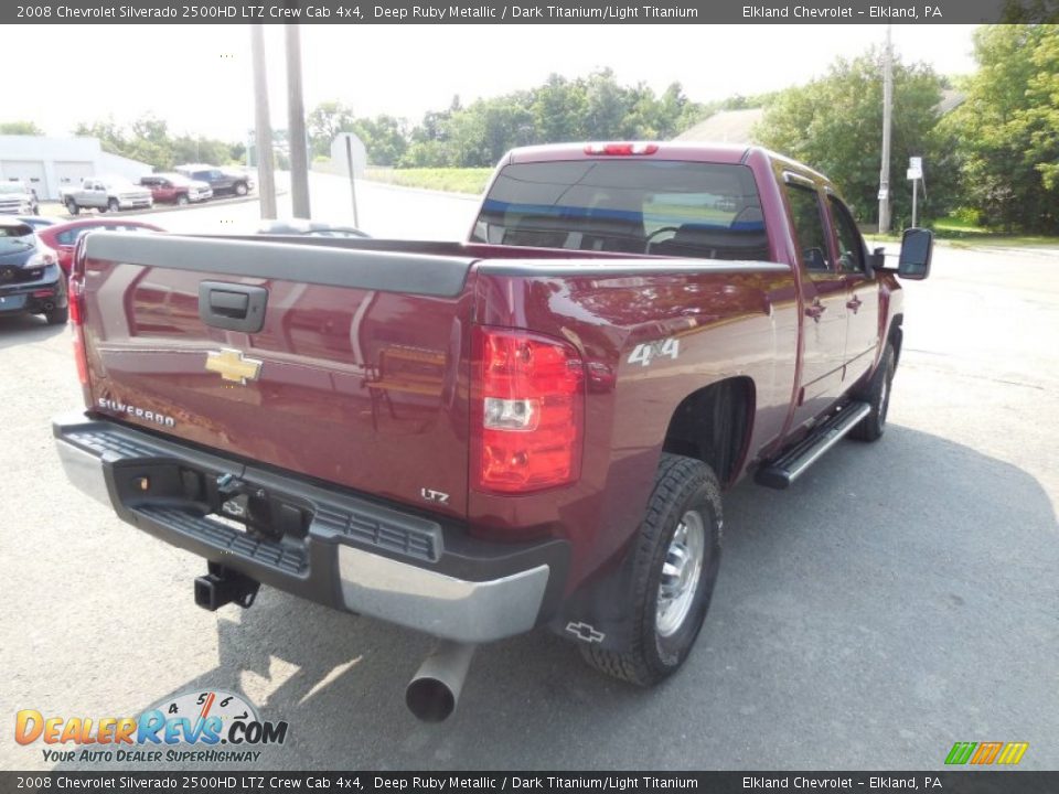 2008 Chevrolet Silverado 2500HD LTZ Crew Cab 4x4 Deep Ruby Metallic / Dark Titanium/Light Titanium Photo #14