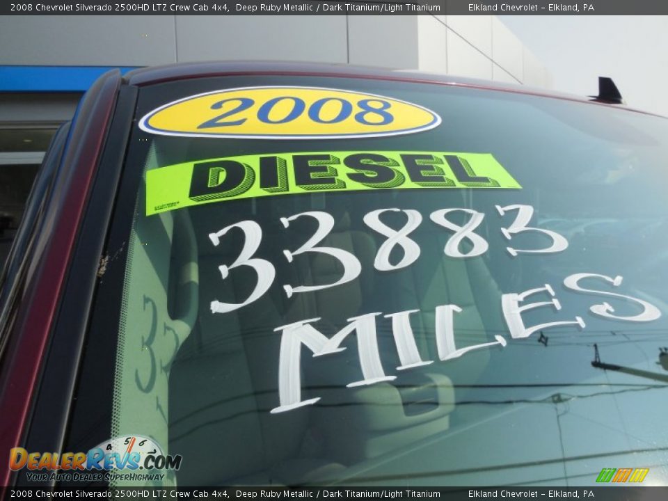 2008 Chevrolet Silverado 2500HD LTZ Crew Cab 4x4 Deep Ruby Metallic / Dark Titanium/Light Titanium Photo #18