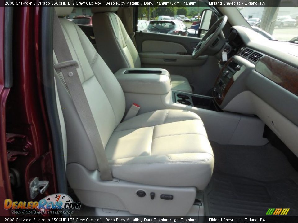 2008 Chevrolet Silverado 2500HD LTZ Crew Cab 4x4 Deep Ruby Metallic / Dark Titanium/Light Titanium Photo #22