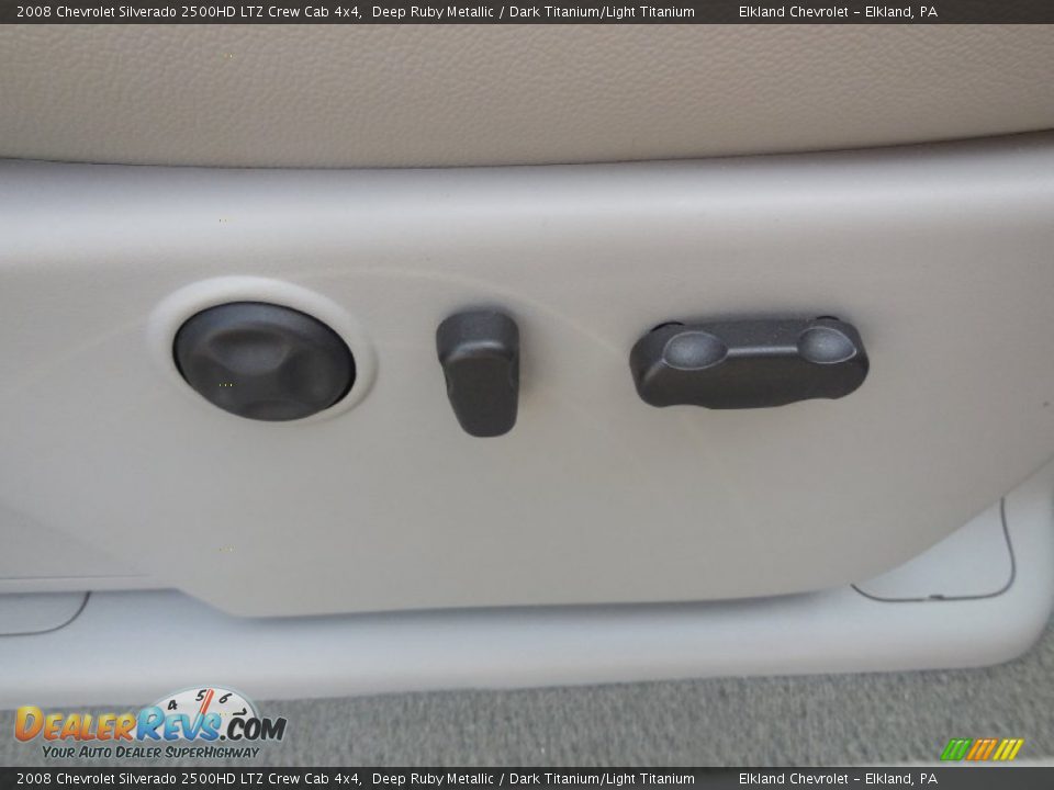 2008 Chevrolet Silverado 2500HD LTZ Crew Cab 4x4 Deep Ruby Metallic / Dark Titanium/Light Titanium Photo #23