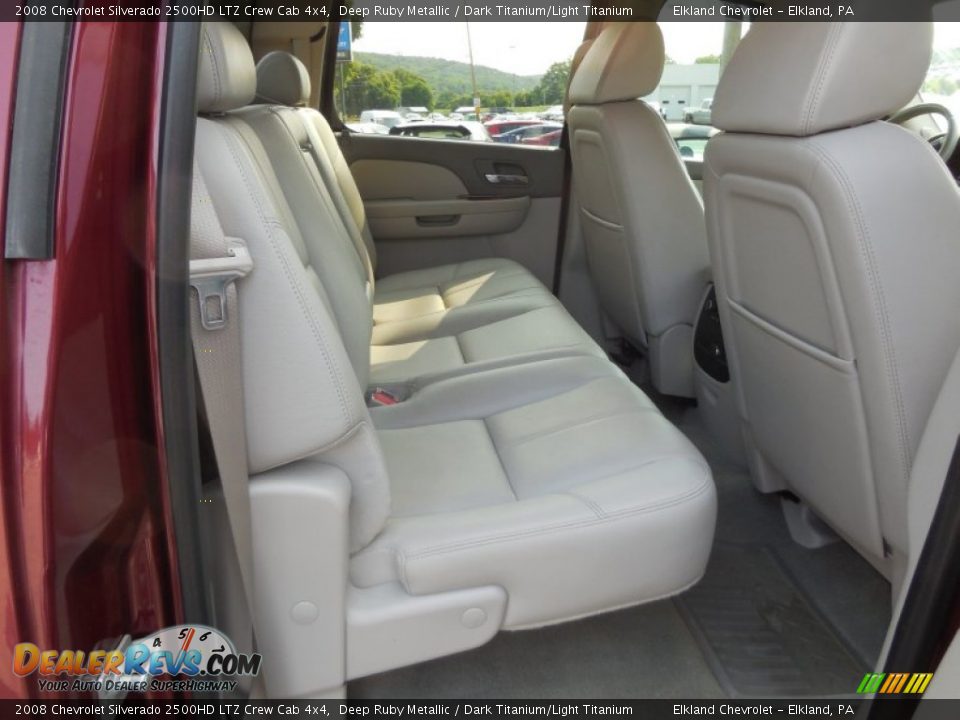 2008 Chevrolet Silverado 2500HD LTZ Crew Cab 4x4 Deep Ruby Metallic / Dark Titanium/Light Titanium Photo #25
