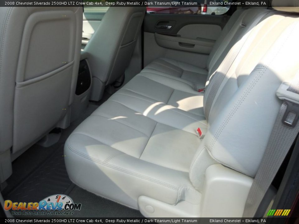 2008 Chevrolet Silverado 2500HD LTZ Crew Cab 4x4 Deep Ruby Metallic / Dark Titanium/Light Titanium Photo #26