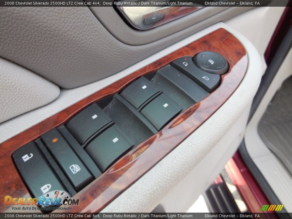2008 Chevrolet Silverado 2500HD LTZ Crew Cab 4x4 Deep Ruby Metallic / Dark Titanium/Light Titanium Photo #29