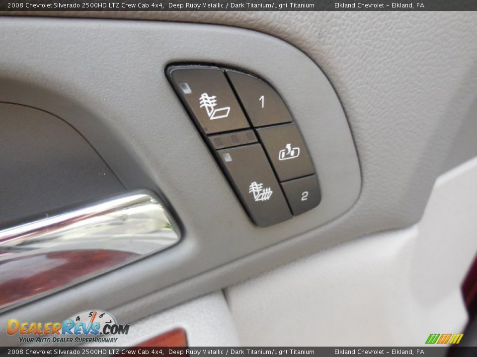 2008 Chevrolet Silverado 2500HD LTZ Crew Cab 4x4 Deep Ruby Metallic / Dark Titanium/Light Titanium Photo #30