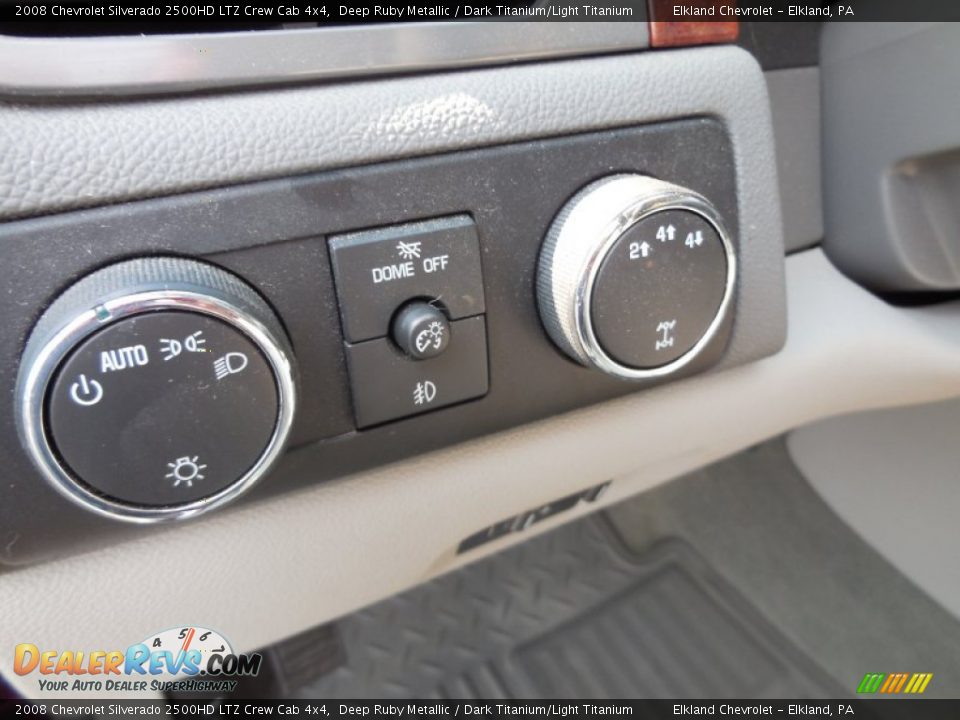 2008 Chevrolet Silverado 2500HD LTZ Crew Cab 4x4 Deep Ruby Metallic / Dark Titanium/Light Titanium Photo #32