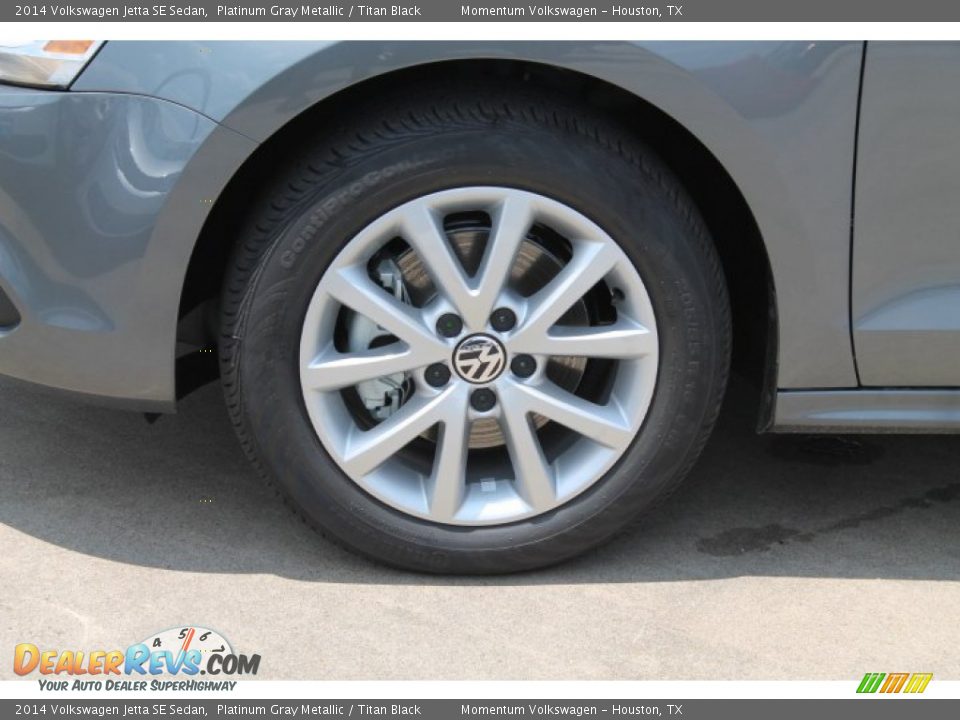 2014 Volkswagen Jetta SE Sedan Platinum Gray Metallic / Titan Black Photo #4