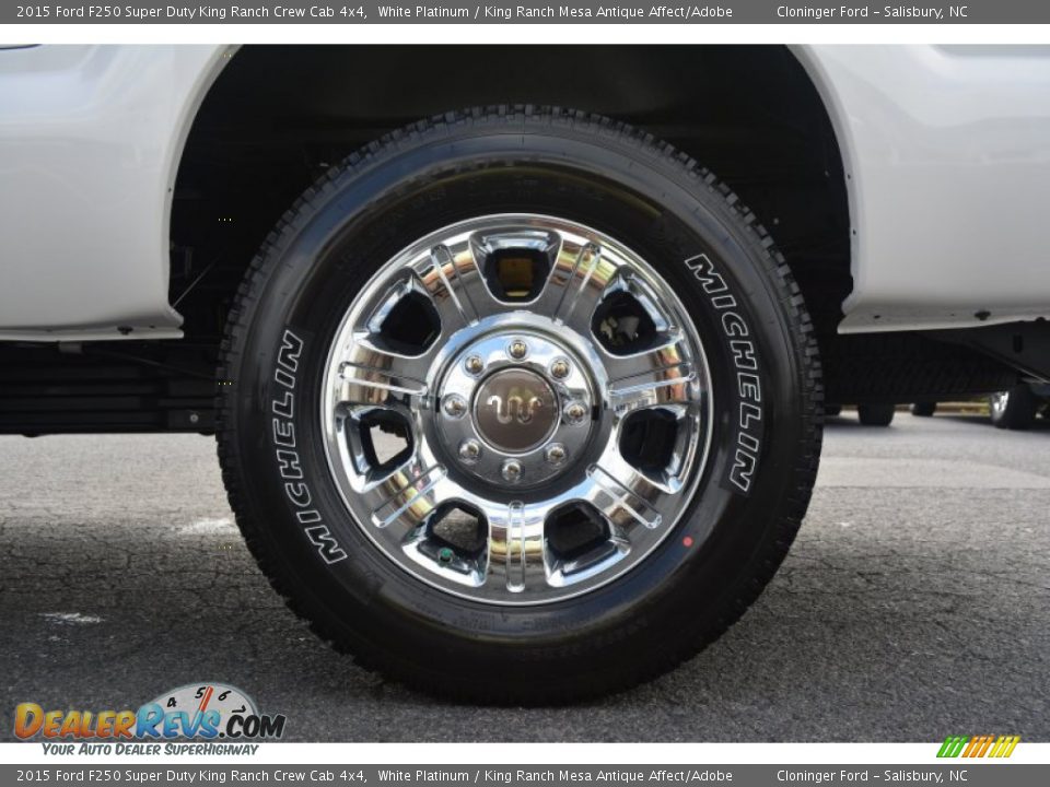 2015 Ford F250 Super Duty King Ranch Crew Cab 4x4 White Platinum / King Ranch Mesa Antique Affect/Adobe Photo #12