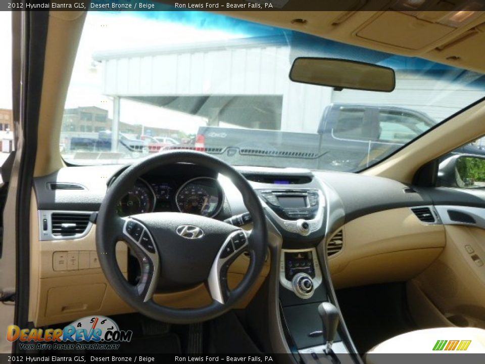 2012 Hyundai Elantra GLS Desert Bronze / Beige Photo #14