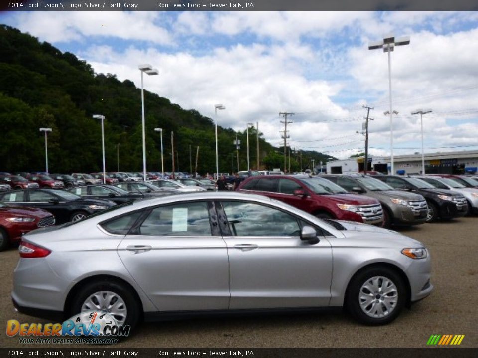 2014 Ford Fusion S Ingot Silver / Earth Gray Photo #1