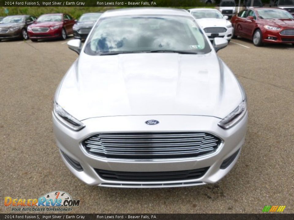 2014 Ford Fusion S Ingot Silver / Earth Gray Photo #3