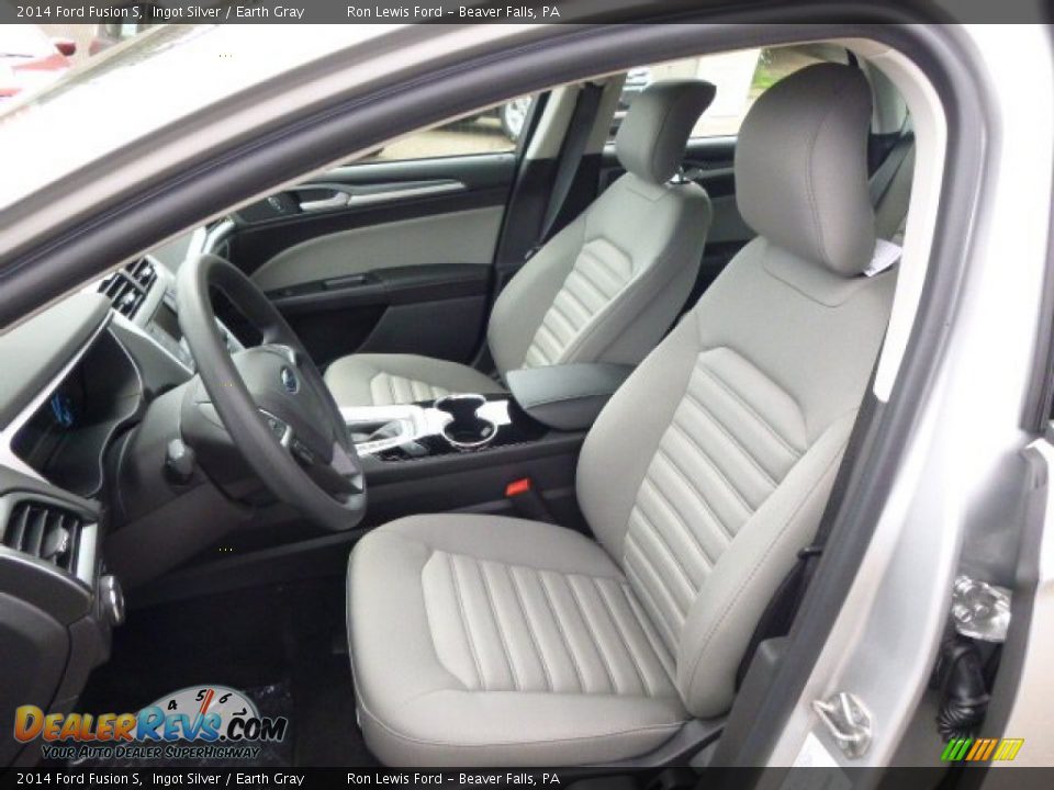 2014 Ford Fusion S Ingot Silver / Earth Gray Photo #10
