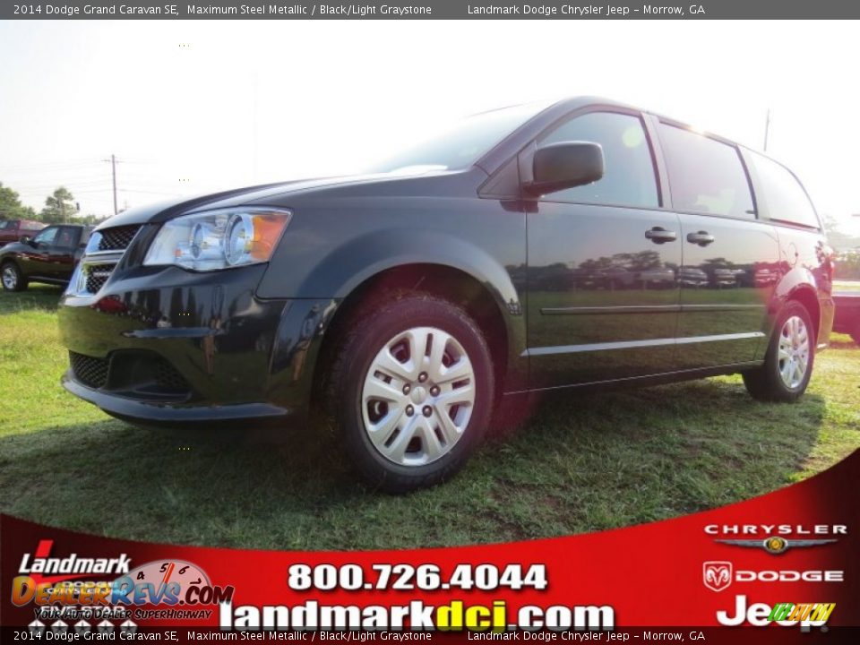 2014 Dodge Grand Caravan SE Maximum Steel Metallic / Black/Light Graystone Photo #1