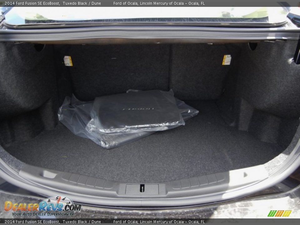 2014 Ford Fusion SE EcoBoost Tuxedo Black / Dune Photo #5